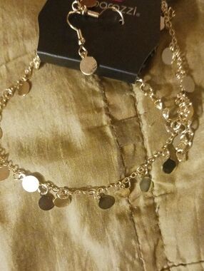 Gold Disc Charm Layered Necklace - by Unknown Brand